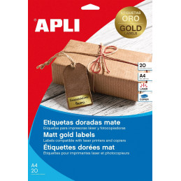 ETIQUETAS METALIZADAS ORO...
