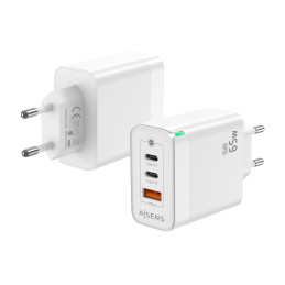CARGADOR GAN 65W, 2XUSB-C...